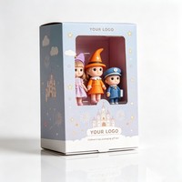 Vente d'usine : Boîte à jouets pliable en carton, conception personnalisée, boîte d'emballage pour poupées avec fenêtre en PVC, emballage cadeau pour jouets et poupées pour enfants