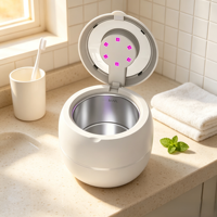 Nettoyeur ultrasonique UV multifonction, design haut de gamme, nettoyage en profondeur, élimination des odeurs pour aligneurs, gouttières et protège-dents