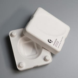 Color personalizado 6cm 8cm 12cm Envase de perfume sólido <span class=keywords><strong>Caña</strong></span> de azúcar Fibra de bambú Caja de papel envasada desechable - Product Image 1