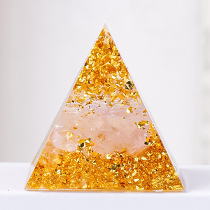 Mini Natural Crystal Chip <strong>Resin</strong> <strong>Pyramid</strong> Ornament Energy Crystal <strong>Pyramid</strong> for Desktop Decoration - Product Image 5