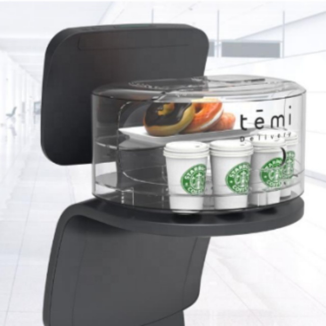 Temi S1 Robot AI Catering Food Delivery Restaurant Hotel Service Intelligent Autonomous Navigation 5kg Payload IP54 Rated 4G/5G
