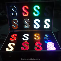 Panneau d'affichage LED en acrylique, enseignes en acrylique, conception de panneau personnalisée, échantillon de boîte