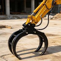 Lightweight Hydraulic Rotary Grab Excavator Attachment Powerful Timber Wood Grapple 360 Rotating Rock Grapple