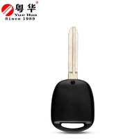 Clés vierges de voiture à 2 boutons avec capteurs, lame non taillée personnalisée, clés vierges de moto pour Toyota Camry Rav4 Corolla Prado Yaris Tarago Cruiser