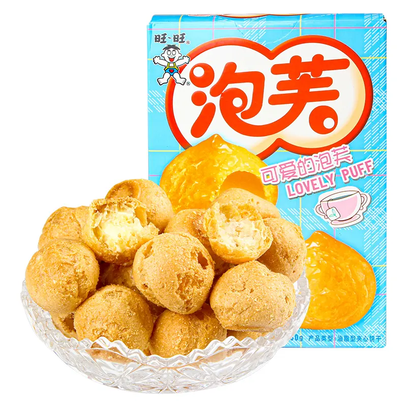 Want Want Puff 60g Puff Ball Cream Strawberry Chocolate Food