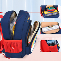 Sac à dos unisexe en néoprène imperméable pour tout-petits, motif arc-en-ciel de dessin animé, avec fermeture éclair, bretelles rembourrées et design respirant
