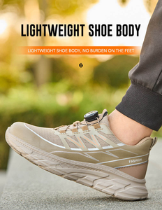 Chaussures de sécurité pour hommes en gros, résistantes aux chocs et anti-perforation, avec embout en acier, chaussures de sécurité de construction - Product Image 5