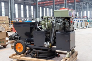 เครื่องพ่นปูนคอนกรีตแบบแห้ง,เครื่องพ่นปูนคอนกรีตเพื่อสิ่งแวดล้อมเครื่องพ่นปูนฉาบอัตโนมัติ - Product Image 5