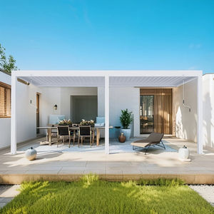 Moderno Manual Patio Gazebo al aire libre Arcos Pabellón Patio Louver Bioclimático Aluminio Jardín al aire libre Pérgola retráctil - Product Image 1