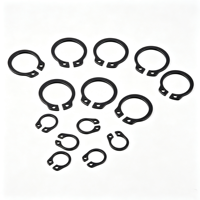 Durable Carbon Steel Type A Shaft Retaining Ring Elastic External Circlip For Mechanical Fastening