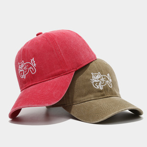 Casquette de baseball vintage en coton délavé personnalisée, style décontracté, avec logo personnalisé, non structurée, ajustable, 6 panneaux, pour hommes et femmes - Product Image 3