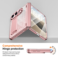 Étui de protection antichoc pour téléphone portable Duo, avec dos brillant en PC électroplaqué et paillettes