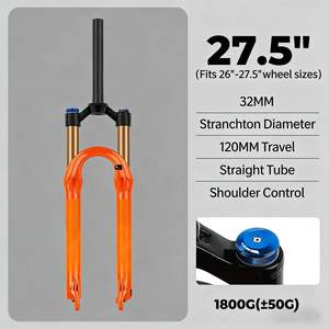 Forcella Ammortizzata ad Aria per Mountain Bike ad Alte Prestazioni, Tubo Interno da 32mm, Escursione 120mm, Essenziale per l'Assorbimento degli Urti nella Guida Fuoristrada - Product Image 6