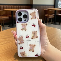 Coque de téléphone à panneau arrière magnétique remplaçable pour iphone 17 / 17pro/17promax/17air avec la dorure Happy Day