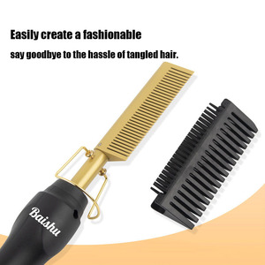 Peine Alisador Eléctrico Más Vendido, Rizador <span class=keywords><strong>de</strong></span> Pelo, Plancha <span class=keywords><strong>de</strong></span> Pelo con Múltiples Funciones para Rizar el <span class=keywords><strong>Cabello</strong></span> al por Mayor - Product Image 2