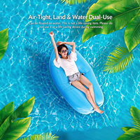 Canapé gonflable portable, chaise longue de camping en plein air, lit d'air double pour adultes