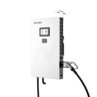 Stasiun Pengisian Daya EV Penoda Level 2 DC Fast Charging 220V-240V Input Fase Tunggal CCS1/CCS2 GBT 21kW Baru Terpasang di Dinding IP55