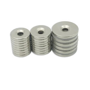 แม่เหล็กนีโอไดเมียมแบบเจาะรู N35 N52 ขนาด 50 มม. 60 มม. ราคาถูก แม่เหล็กถาวร - Product Image 1