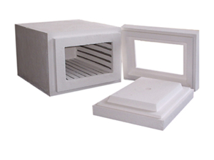 Panneau d'isolation thermique en fibre céramique haute température 1900C pour four à moufle - Product Image 1