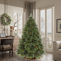 Premium Hochwertige Umweltfreundliche Aufklappbare Stehende 210cm Künstliche Weihnachtsbaum-Dekoration für Zuhause und Festliche Anlässe
