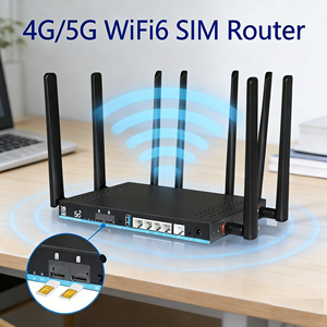 Nouveau routeur Wi-Fi Gigabit 5G avec double emplacement pour carte SIM, Openwrt, Wi-Fi haute vitesse, Wi-Fi 6, DDR4 1 Go de RAM, double bande 2,4 G et 5,8 G, 3000AX - Product Image 1
