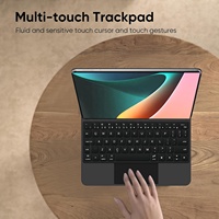 Kablosuz Trackpad arkadan aydınlatmalı standı Folio klavye manyetik kılıf için Xiaomi Pad 5 Pro 11 2021 kapak için Xiaomi Pad 5 sihirli klavye