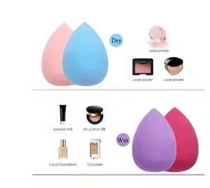 Spugna per Trucco a Goccia d'Acqua Super Morbida, 100 Pezzi, Etichetta Privata, Portatile, per Fondotinta Quotidiano - Product Image 6