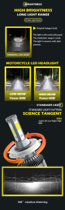 Nuevo Faro LED <span class=keywords><strong>H4</strong></span> Ultra Brillante y Enfocado <span class=keywords><strong>para</strong></span> Motocicletas 2026, Integrado con Luz Alta/Baja, Modificación No Destructiva - Product Image 6