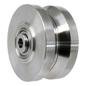 Roulettes de roue à rainure en V <span class=keywords><strong>pour</strong></span> <span class=keywords><strong>porte</strong></span> <span class=keywords><strong>coulissante</strong></span> en acier avec roulement - Product Image 4