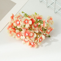 Têtes de fleurs artificielles miniatures décoratives faites à la main - Conception à une seule branche pour la décoration intérieure et la photographie en extérieur