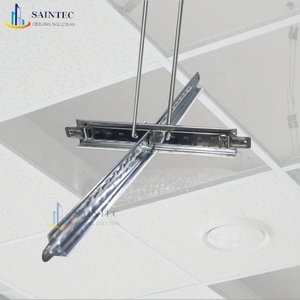 <strong>Ceiling</strong> Suspension Frame , Suspended Flat T24 Grid <strong>Ceiling</strong> System,solid <strong>Ceiling</strong> T Grid Galvanized Suspended <strong>Ceiling</strong> T Frame - Product Image 2
