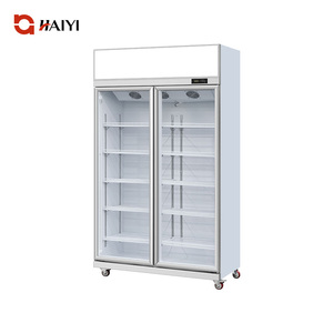 Refrigerador Comercial para Bebidas con Estantes Ajustables, Refrigerador con Luz LED, Enfriador de Bebidas de Acero Inoxidable - Product Image 1
