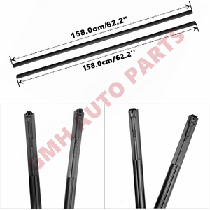 Dakdruppelstrips Set van 2 voor Toyota Yaris Hatchback 2006-2011 Gegoten dakdruppelzijafwerking RH/LH 75551-52130 - Product Image 3