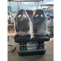 Accessoires marins haute Performance sièges de bateau noirs absorbant les chocs personnalisés chaise de capitaine pilote siège de bateau à suspension marine