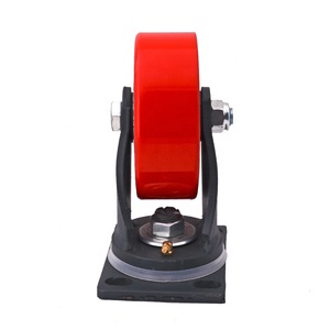 <span class=keywords><strong>Roue</strong></span> pivotante industrielle robuste en fonte avec plateau supérieur en PU pour déplacement de machines, roulettes de 6 pouces, <span class=keywords><strong>roue</strong></span> pivotante de 150 mm - Product Image 5