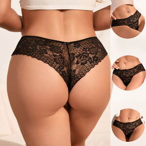 Evenyoung OEM&ODM <span class=keywords><strong>Tanga</strong></span> de Tiro Bajo Sin Costuras Estilo T Para Mujer, Braguita de Encaje Transparente - Product Image 5