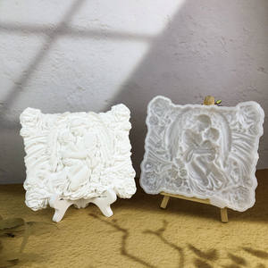 Molde de Silicona para Resina Hecho a Mano, Estilo DIY, Adornos Decorativos y Herramientas para Pasteles, Molde de Yeso para Resina - Product Image 4