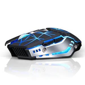 Trade guarantee supplier RGB luminous wired optical driver USB 3D Game Mouse Mini Laptop black button box status lighting ABS