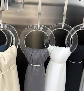 Cintre à clip unique en acrylique moulé par injection pour accrocher des pantalons pour enfants pour femmes-Multifonction écologique - Product Image 2