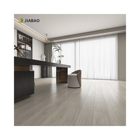 Revêtement de sol SPC commercial brun sec de luxe, revêtement de sol en vinyle à clipser, imperméable et ignifuge, pour la décoration intérieure