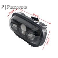 Phare avant LED pour moto avec support, faisceau haut 30W 3600LM, faisceau bas DRL, Plug & Play pour modèles Dyna Fat Bob FXDF 2008-2017