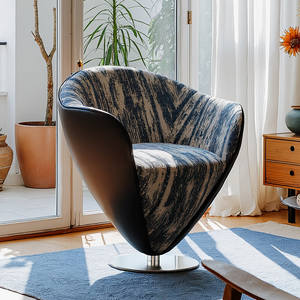 Sillón individual de lujo de estilo italiano, giratorio, de diseño, minimalista, moderno, para el hogar, dormitorio, <span class=keywords><strong>maquillaje</strong></span> - Product Image 3