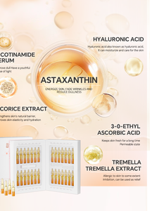 Siero Viso Liquido Naturale con Astaxantina e Acido Ialuronico, Illuminante, Rassodante, Riparatore di Pori e Rughe - Product Image 3