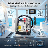 Climatiseur marin Puremind 5000BTU 12000BTU refroidi par eau, autoportant, chauffage et refroidissement, 220V R410A pour yacht et bateau