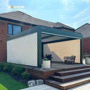 Pergola Mooxon Skypoly in Alluminio Gazebo da Esterno Tetto Motorizzato Pergola <span class=keywords><strong>a</strong></span> Lamelle Orientabili Bioclimatica in Alluminio Sistema in Alluminio - Product Image 5