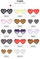 Big Love Heart Lunettes de soleil forme rose surdimensionnée pour femme avec logo personnalisé Coeurs