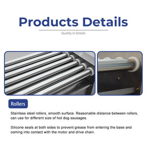 Furnotel Commercial Electric Hot Dog Roller Grill Machine for <strong>Snack</strong> <strong>Bar</strong> - Product Image 3
