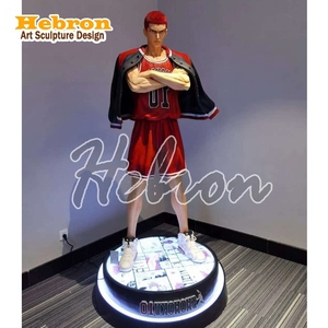 Figura de Anime, Escultura Artística de <span class=keywords><strong>Slamdunk</strong></span>, Sakuragi Hanamichi, Estatua de Resina de Tamaño Real para Decoración del Hogar - Product Image 1