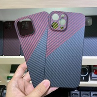 Quantité minimale de commande 2 pièces véritable Fiber de carbone + tpu armure aramide étui de téléphone de luxe pour Iphone 14 13 12 étui de protection complet antichoc