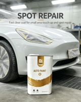 Peinture automobile acrylique transparente 2K Premium Effet Miroir Diamant Brillant Séchage Rapide Anti-UV pour la Rénovation Automobile 4L